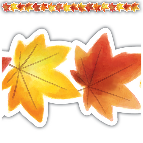 Fall Leaves Die Cut Border