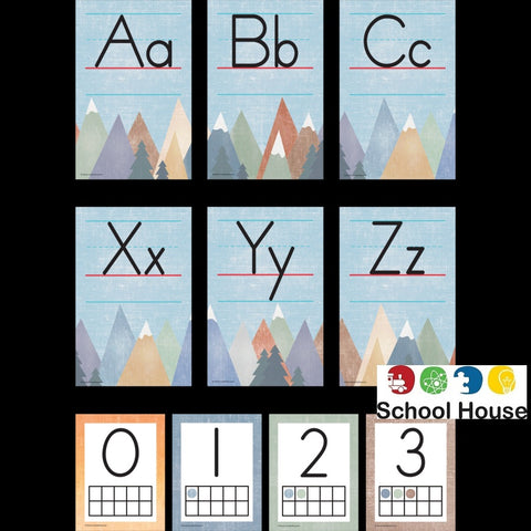 Moving Mountains Alphabet Bulletin Board Set