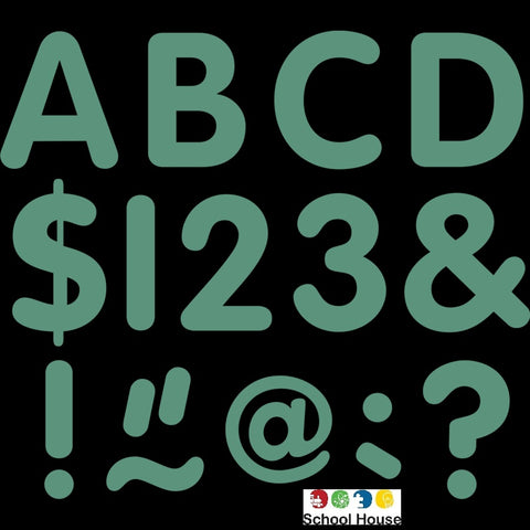 Eucalyptus Green Classic 2 Inch Uppercase Letters