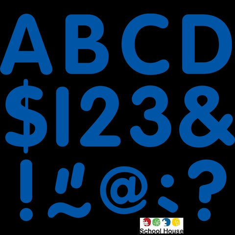 Blue Classic 2 Inch Uppercase Letters