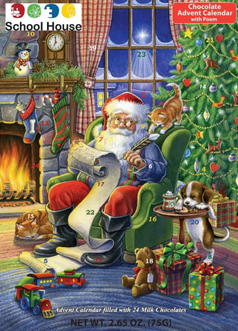 Naughty Or Nice Calendar W/ Chocolate