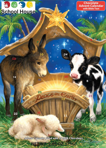 Peace On Earth Calendar W/ Chocolate