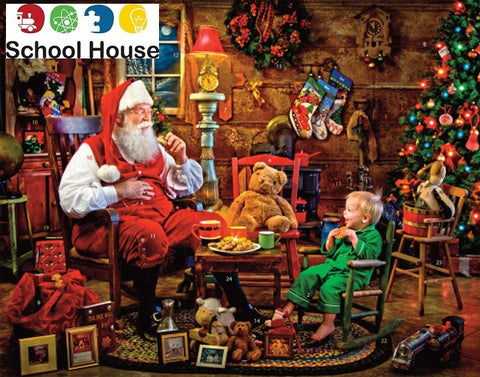 Advent Calendar Cookies With Santa