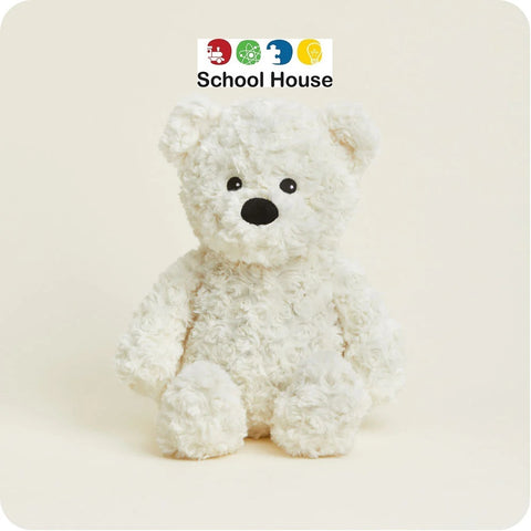 Warmies Cream Curly Bear