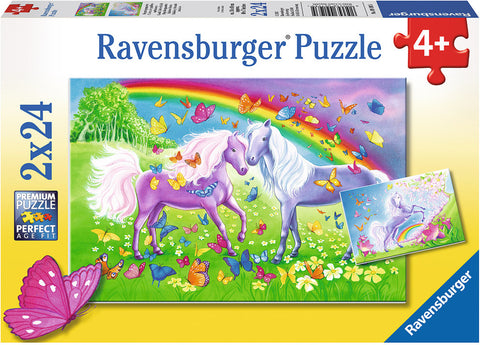 Rainbow Horses 2 X 24 Pc Pz